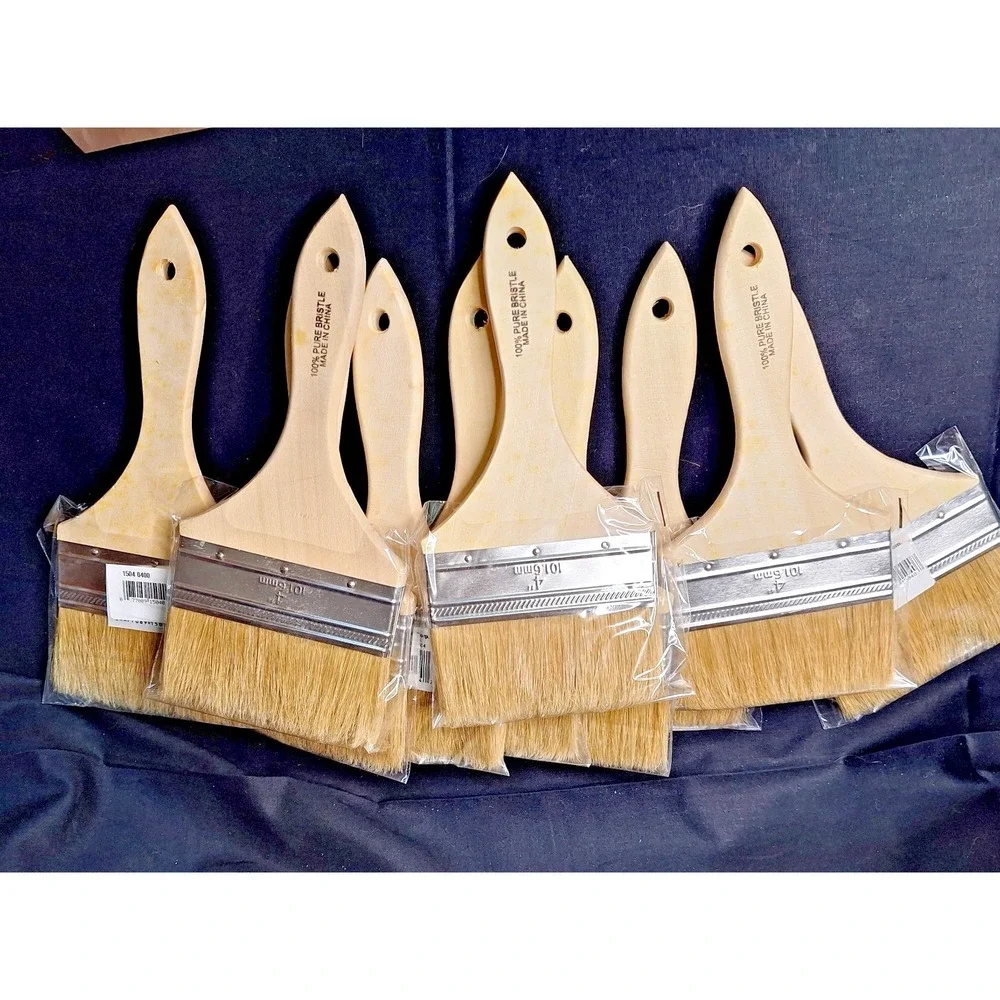 Lot of 10 New Four Inch Paint Brushes